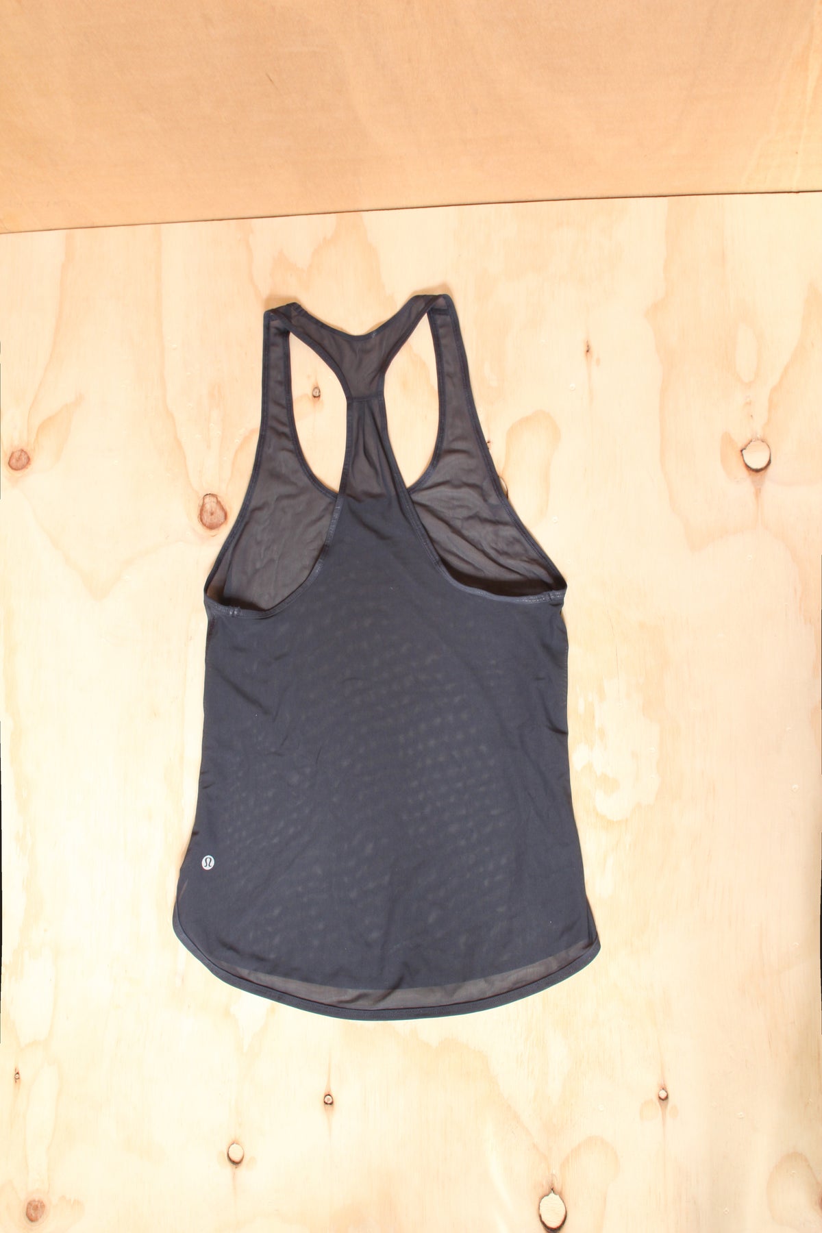 Early 2000's Black Sheer Mesh Racerback Tank – Size 8-10 AU