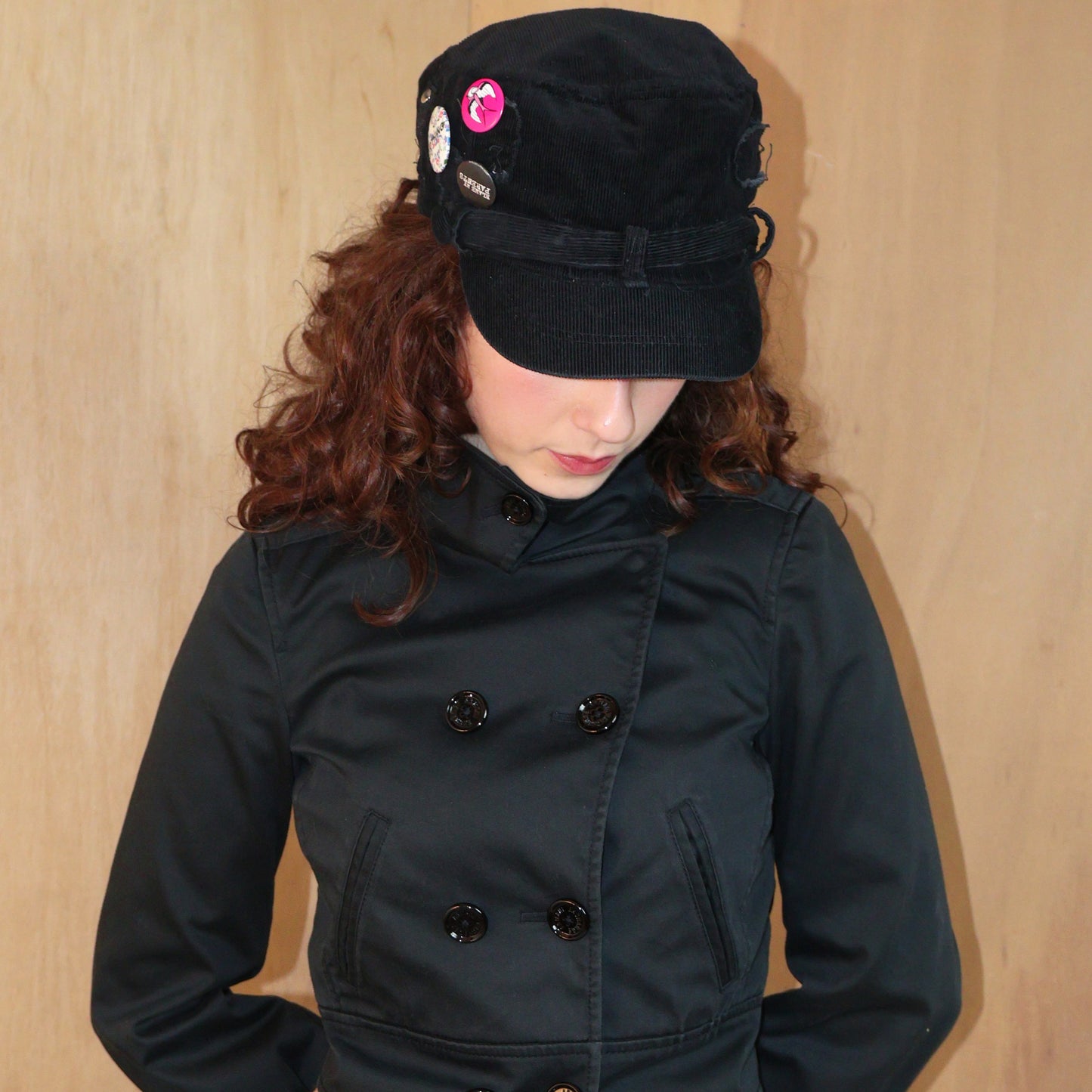 Y2K Black Cropped Military Jacket – Armani Exchange – Size XS