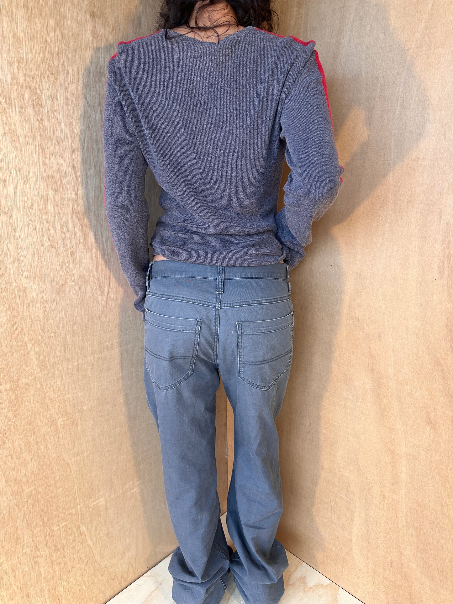 90s Washed Grey Straight Leg Cotton Chinos – Giordano - W30" L33