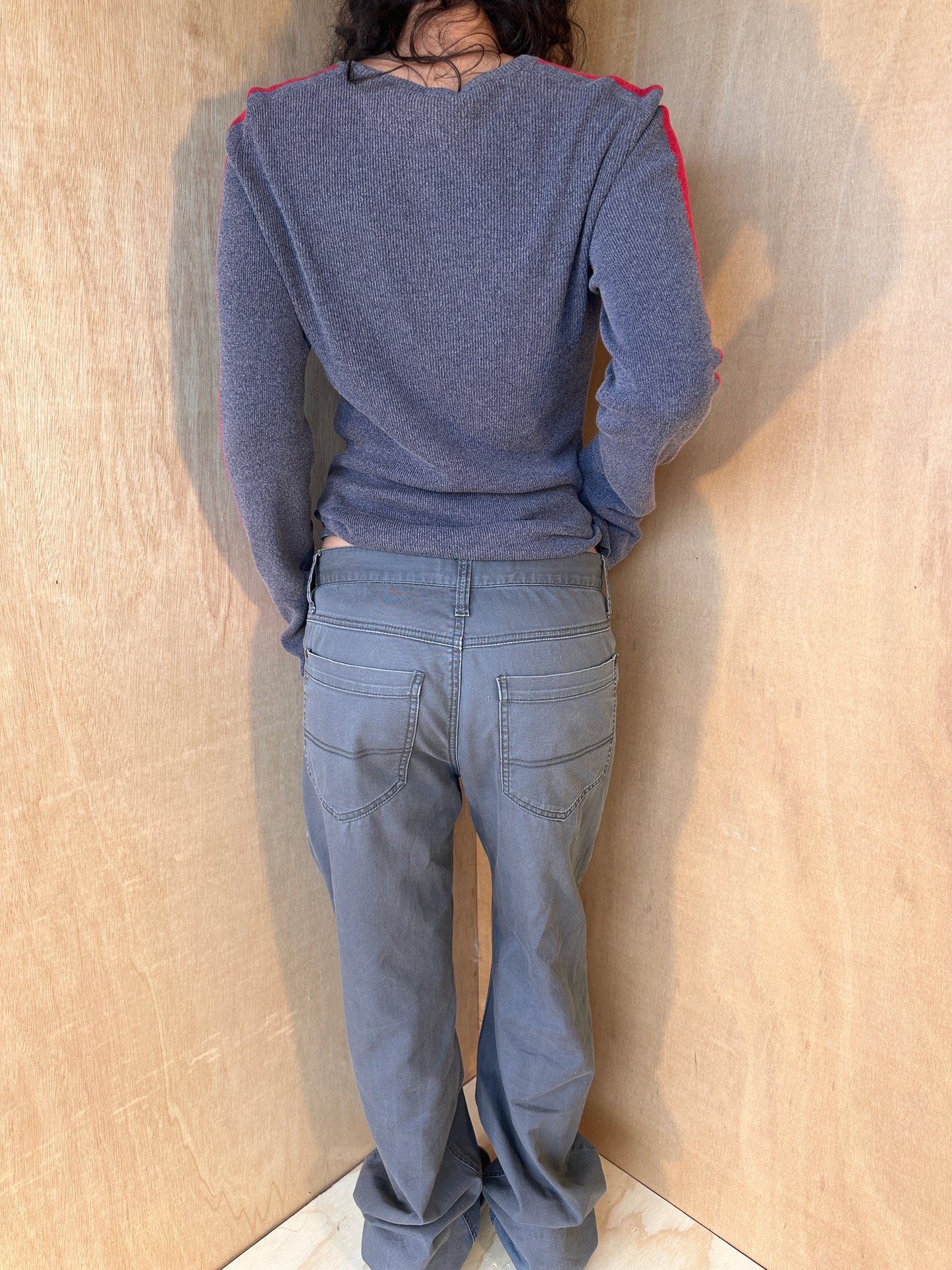 90s Washed Grey Straight Leg Cotton Cargo Chinos – Giordano - W30" L33"