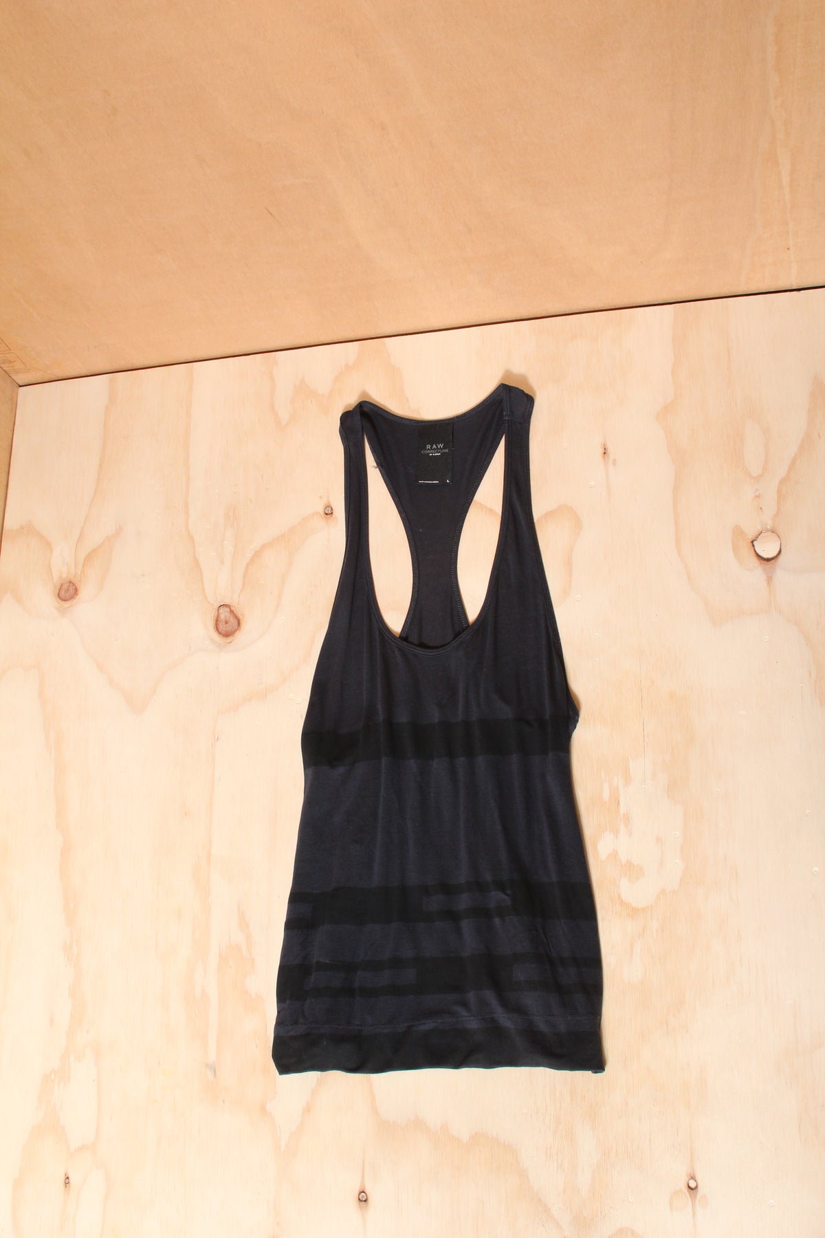 G-Star Raw 2000's Black Lightweight Knit Racerback Drop Armhole Tank – Size L