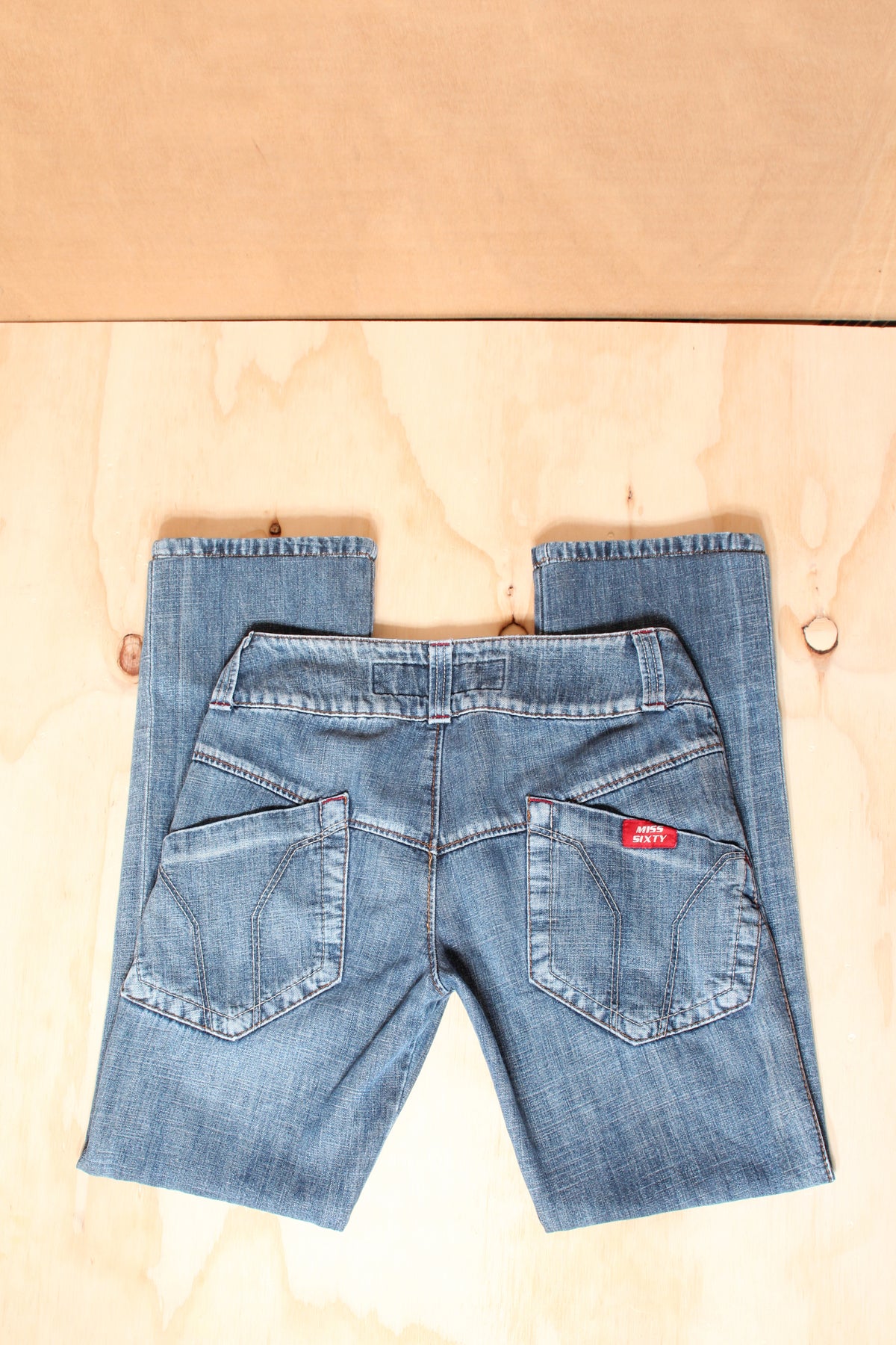 Miss Sixty Y2K Blue Low Rise Straight Leg Slim Jeans – Size W28