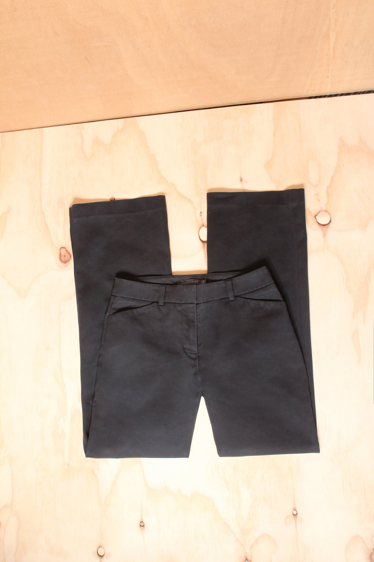 Y2K Black Low Rise Tailored Suit Slim Leg Pants – Size 6 AU