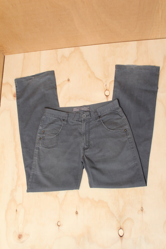 90s Washed Grey Straight Leg Cotton Cargo Chinos – Giordano - W30" L33"