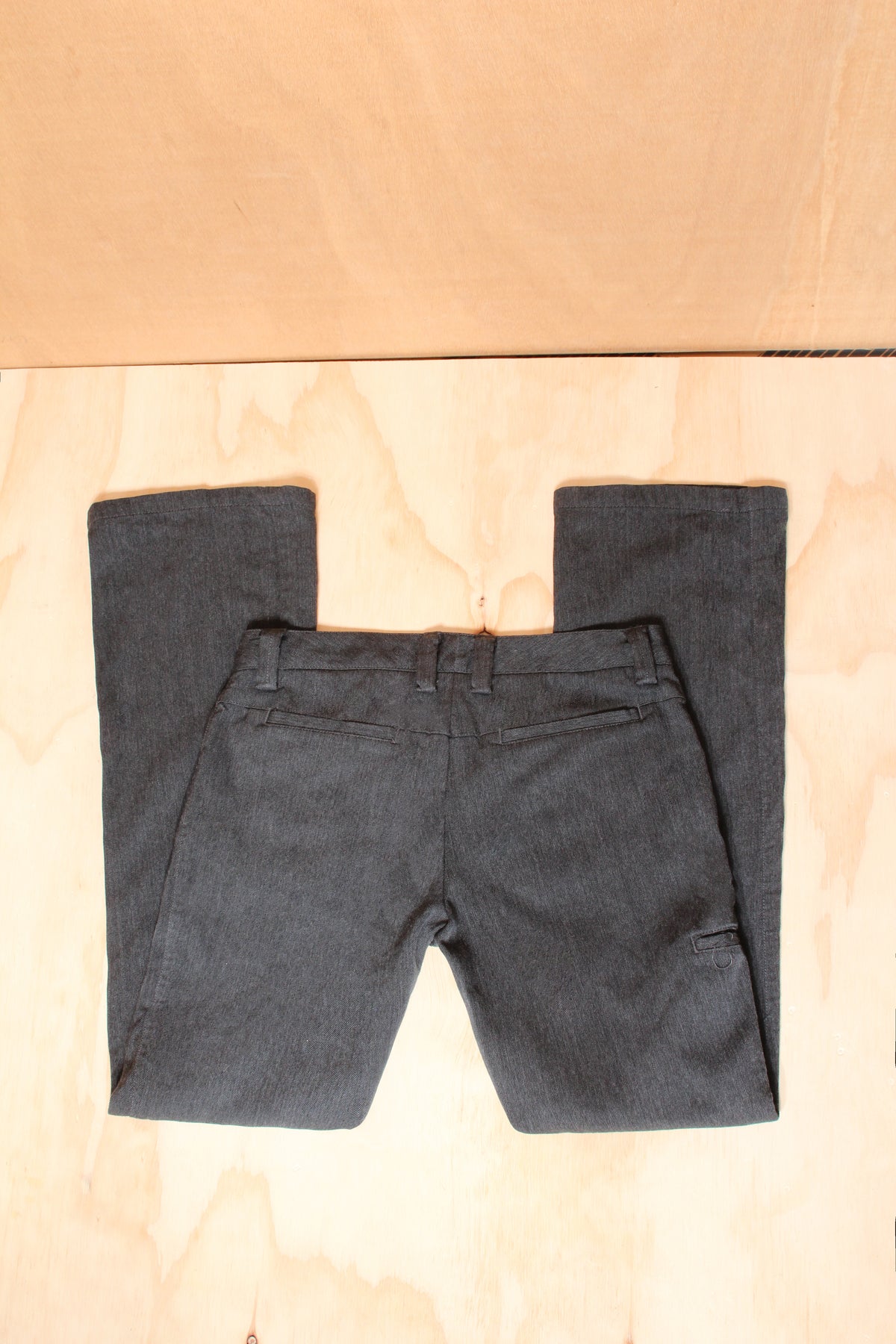 90s Grey Merino Wool Low Rise Multi Pocket Pants – Size W27 / Fits Best 6-8